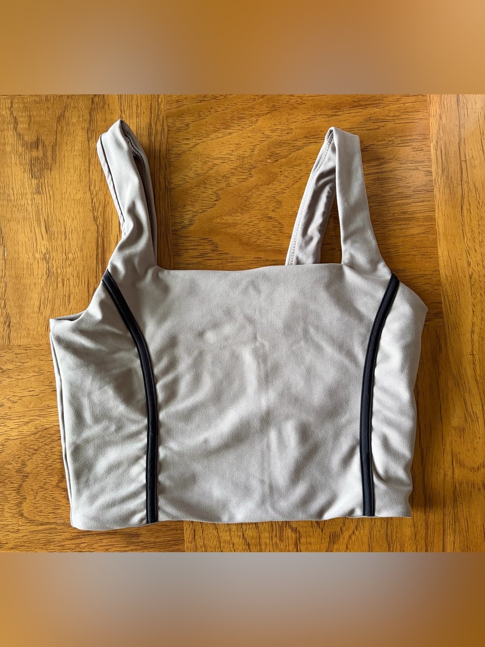 Abercrombie square neck cropped workout tank